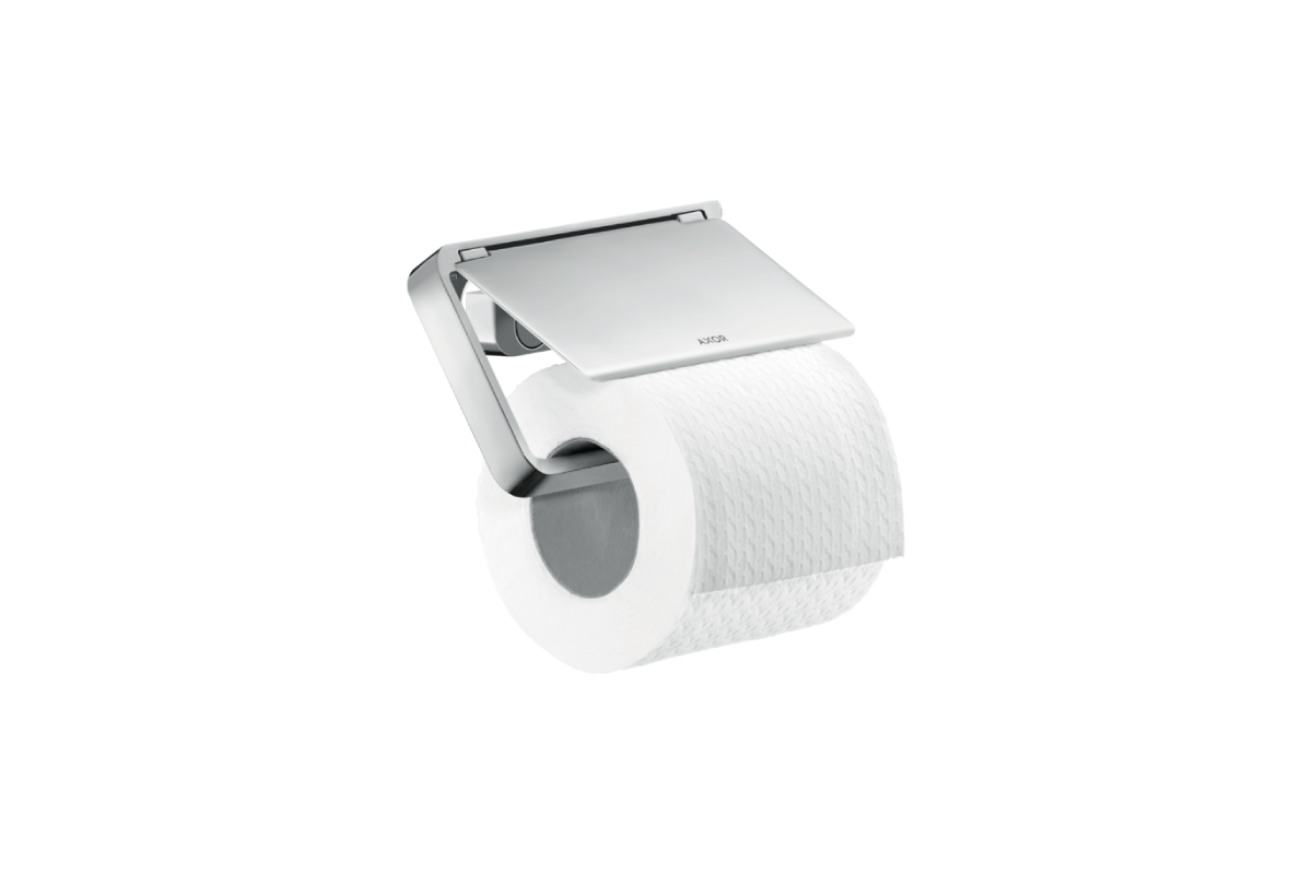 악소 유니버셜 소프트스퀘어 토일렛 페이퍼 홀더 위드 커버 AXOR UNIVERSAL SOFTSQUARE TOILET PAPER HOLDER with COVER